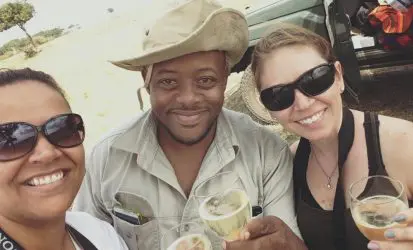 Sundowner on an African Safari