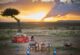 Sundowner drinks overlooking the Mara plains at Zebra Plains Mara Camp