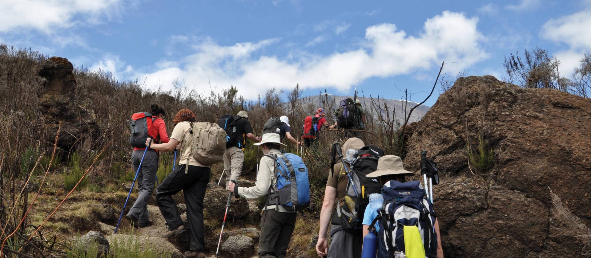 Ascending Mount Kilimanjaro