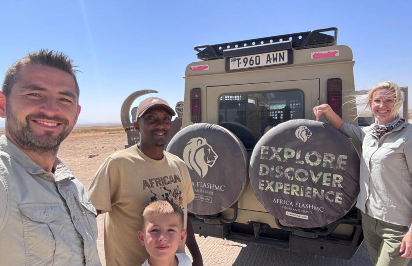 Family on a 3-day Fly-In Serengeti safari in Tanzania with our 4 x 4 Safari Jeep