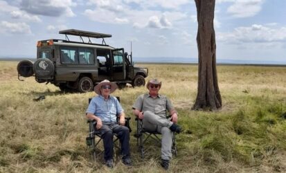 Guests enjoying a picnic during a Kenya safari