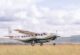 Small plane on the Amboseli airstrip on a 2-day fly-in safari from Nairobi