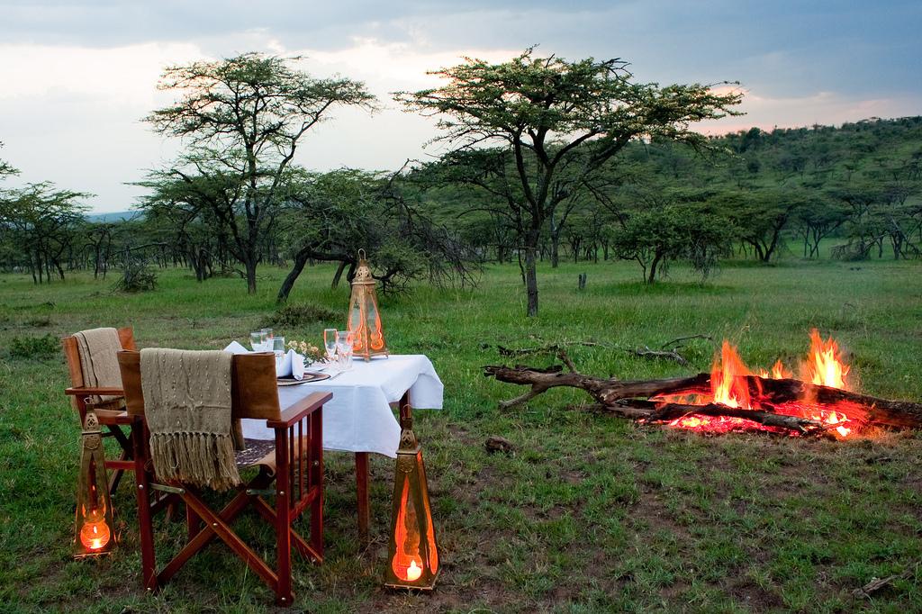 Fireside dinners at Ashnil Safari Camp, Masai Mara | Flashmctours