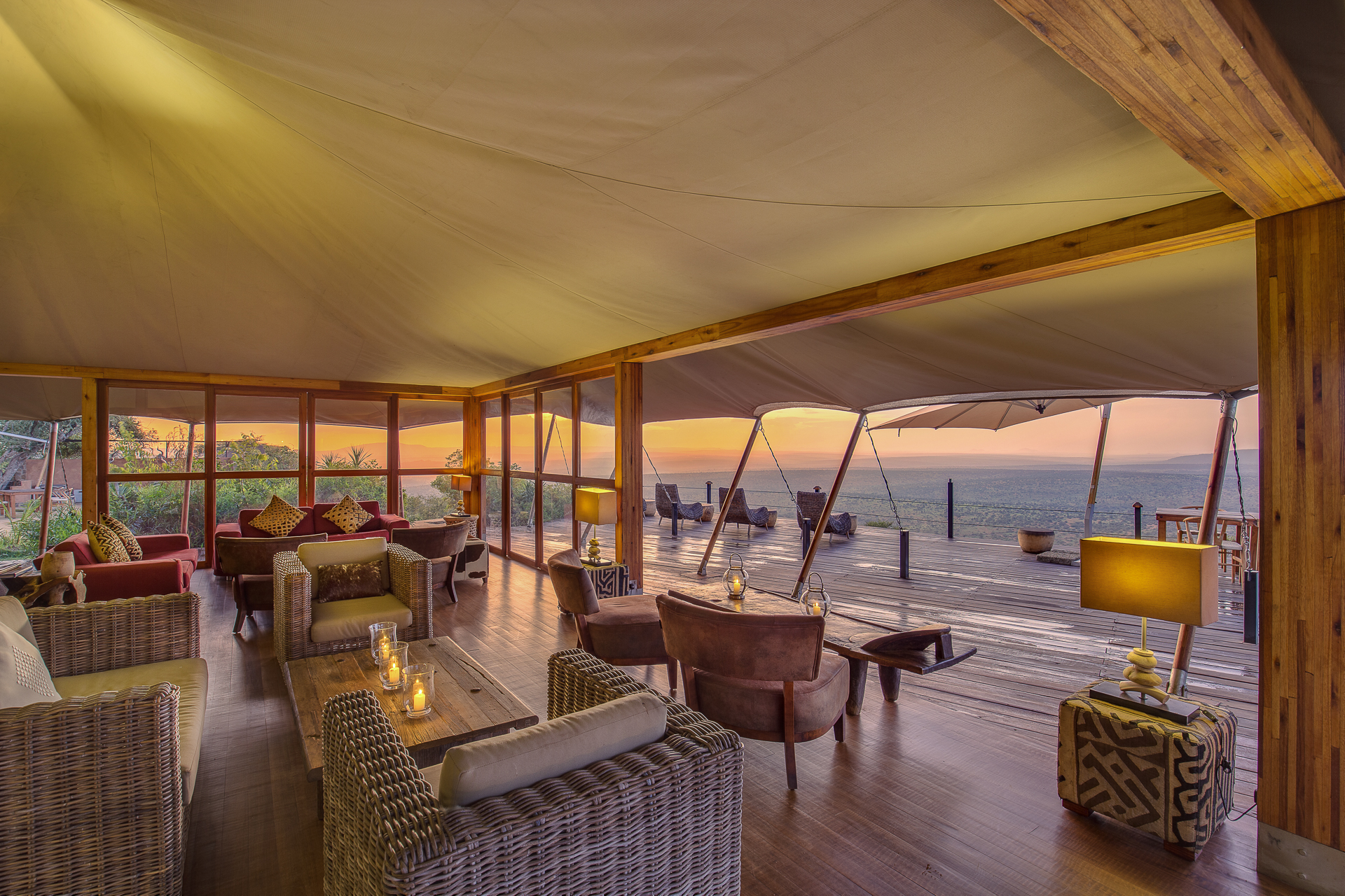 Loisaba Tented Camp - main areas