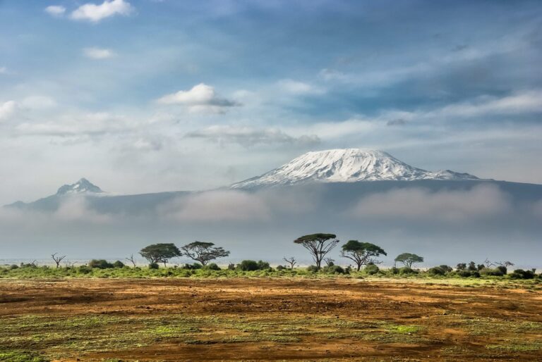Views of Mount Kilimanjaro from Chyulu Hills National Park